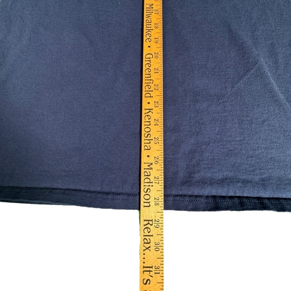 Vintage Milwaukee Brewers Majestic T-Shirt XL MLB Authentic Collection Navy Blue - Picture 8 of 9